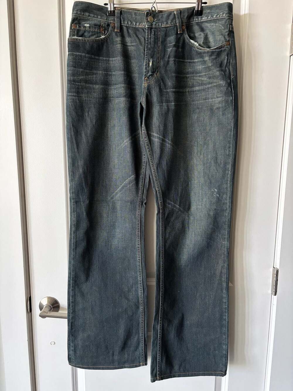 Gap Low Rise Boot Fit Jeans Size 34x34 Dark Wash Denim